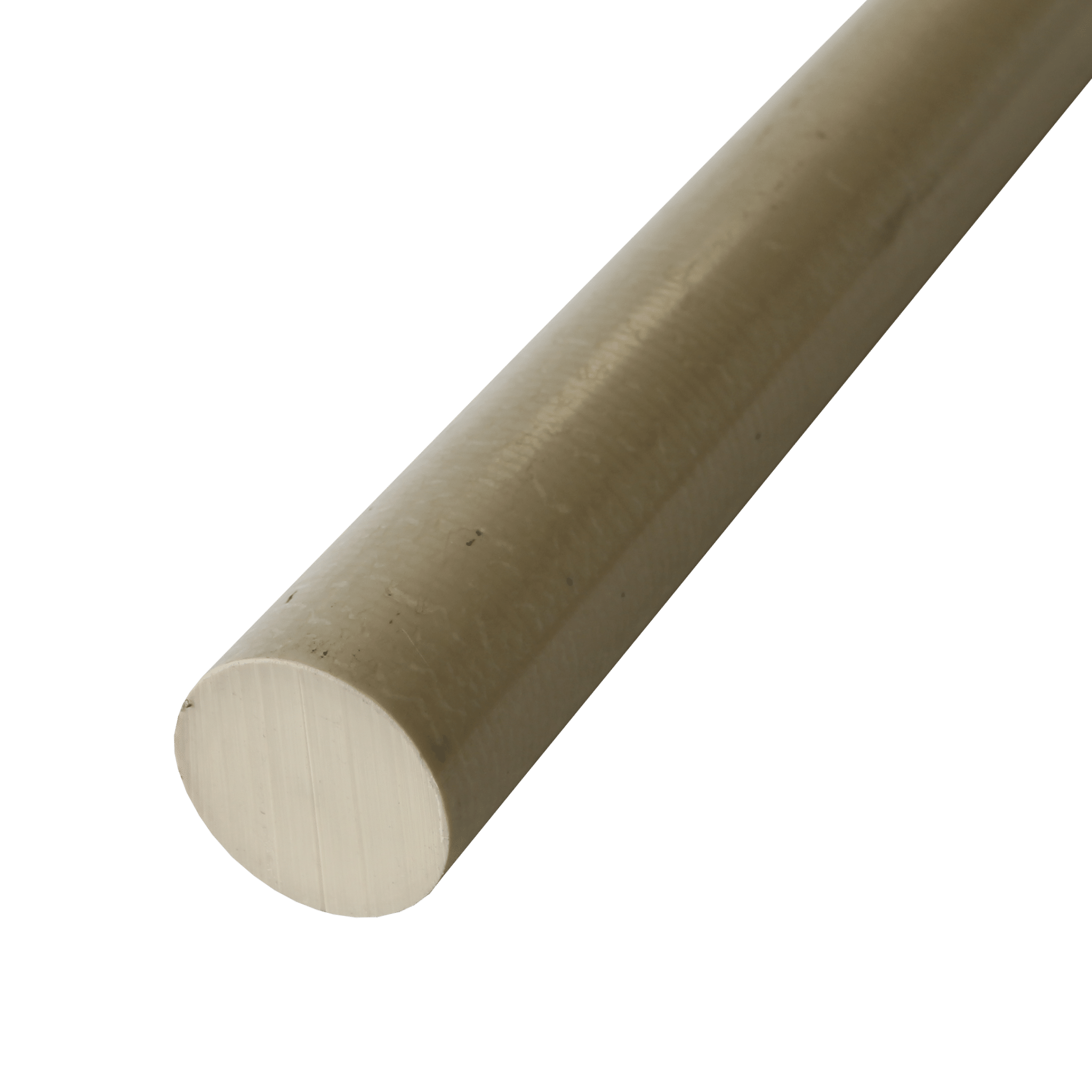 25mm Diameter X 1Metre Length Natural Peek Plastic Rod 