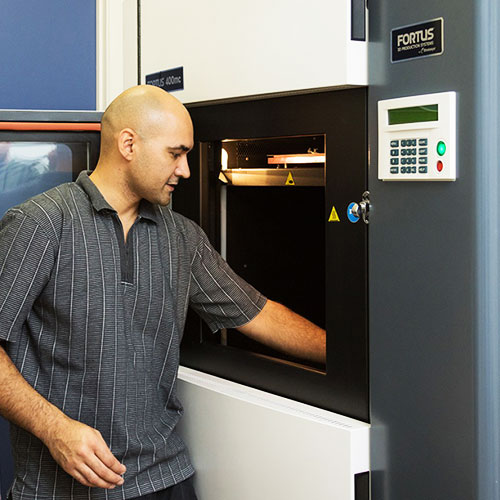 Jonathan Zyzalo at Precision 3D Printing